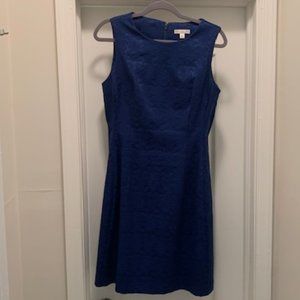 Eva Mendes Collection Blue Jacquard Dress